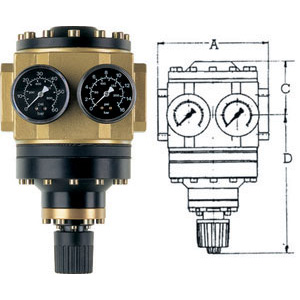 3471GP - RIDUTTORI PER ARIA COMPRESSA FINO A 40 BAR - Orig. Ewo